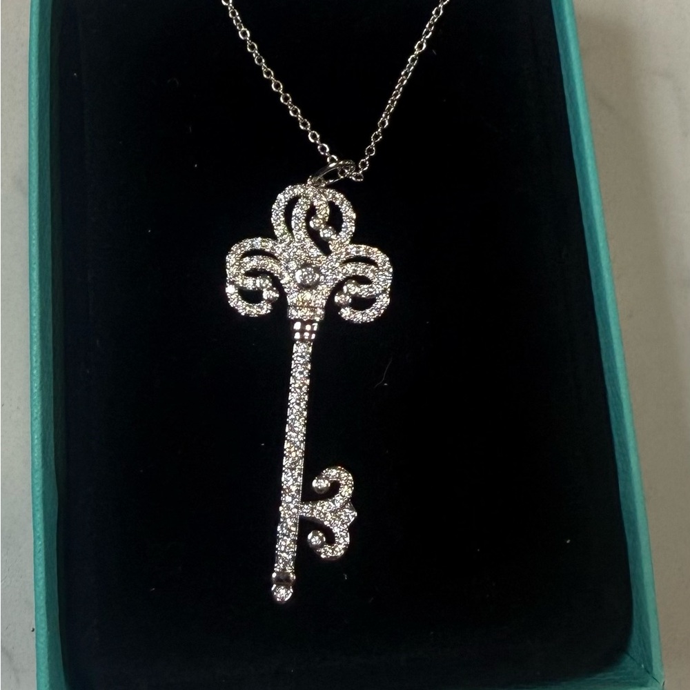 Tiffany & Co. Enchanted Heart Key Pendant Necklace